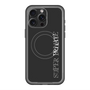 スリムプロテクションプレミアムケース with MagSafe［ SUPER PRIVATE - ロゴ - Black ］