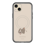 スリムプロテクションプレミアムケース with MagSafe［ BUDOG - ベージュ ］