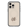 スリムプロテクションプレミアムケース with MagSafe［ BUDOG - ベージュ ］