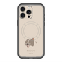 スリムプロテクションプレミアムケース with MagSafe［ BUDOG - ベージュ ］