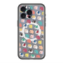 スリムプロテクションプレミアムケース with MagSafe［ BUDOG - 総柄 ］