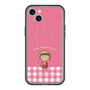 スリムプロテクションプレミアムケース with MagSafe［ ちびまる子ちゃん - ピンクチェック ］