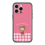 スリムプロテクションプレミアムケース with MagSafe［ ちびまる子ちゃん - ピンクチェック ］
