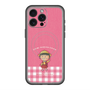 スリムプロテクションプレミアムケース with MagSafe［ ちびまる子ちゃん - ピンクチェック ］