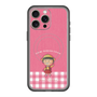 スリムプロテクションプレミアムケース with MagSafe［ ちびまる子ちゃん - ピンクチェック ］