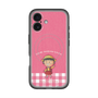 スリムプロテクションプレミアムケース with MagSafe［ ちびまる子ちゃん - ピンクチェック ］