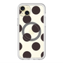 スリムプロテクションプレミアムケース with MagSafe［ シンプルドット - Black ］