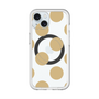 スリムプロテクションプレミアムケース with MagSafe［ シンプルドット - Beige ］