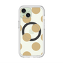 スリムプロテクションプレミアムケース with MagSafe［ シンプルドット - Beige ］