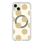 スリムプロテクションプレミアムケース with MagSafe［ シンプルドット - Beige ］