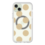 スリムプロテクションプレミアムケース with MagSafe［ シンプルドット - Beige ］