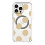 スリムプロテクションプレミアムケース with MagSafe［ シンプルドット - Beige ］