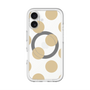 スリムプロテクションプレミアムケース with MagSafe［ シンプルドット - Beige ］