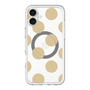 スリムプロテクションプレミアムケース with MagSafe［ シンプルドット - Beige ］