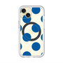 スリムプロテクションプレミアムケース with MagSafe［ シンプルドット - Blue ］