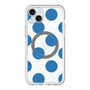 スリムプロテクションプレミアムケース with MagSafe［ シンプルドット - Blue ］