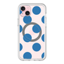 スリムプロテクションプレミアムケース with MagSafe［ シンプルドット - Blue ］