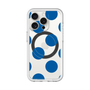 スリムプロテクションプレミアムケース with MagSafe［ シンプルドット - Blue ］