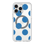 スリムプロテクションプレミアムケース with MagSafe［ シンプルドット - Blue ］