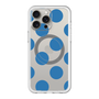 スリムプロテクションプレミアムケース with MagSafe［ シンプルドット - Blue ］