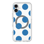 スリムプロテクションプレミアムケース with MagSafe［ シンプルドット - Blue ］