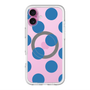 スリムプロテクションプレミアムケース with MagSafe［ シンプルドット - Blue ］