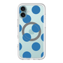 スリムプロテクションプレミアムケース with MagSafe［ シンプルドット - Blue ］