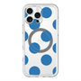 スリムプロテクションプレミアムケース with MagSafe［ シンプルドット - Blue ］