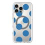 スリムプロテクションプレミアムケース with MagSafe［ シンプルドット - Blue ］