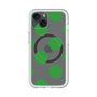 スリムプロテクションプレミアムケース with MagSafe［ シンプルドット - Green ］