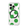 スリムプロテクションプレミアムケース with MagSafe［ シンプルドット - Green ］