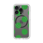 スリムプロテクションプレミアムケース with MagSafe［ シンプルドット - Green ］