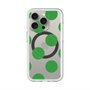 スリムプロテクションプレミアムケース with MagSafe［ シンプルドット - Green ］