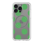 スリムプロテクションプレミアムケース with MagSafe［ シンプルドット - Green ］