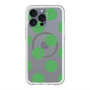 スリムプロテクションプレミアムケース with MagSafe［ シンプルドット - Green ］