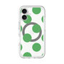 スリムプロテクションプレミアムケース with MagSafe［ シンプルドット - Green ］