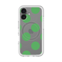 スリムプロテクションプレミアムケース with MagSafe［ シンプルドット - Green ］
