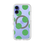 スリムプロテクションプレミアムケース with MagSafe［ シンプルドット - Green ］