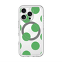 スリムプロテクションプレミアムケース with MagSafe［ シンプルドット - Green ］