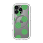 スリムプロテクションプレミアムケース with MagSafe［ シンプルドット - Green ］