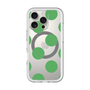 スリムプロテクションプレミアムケース with MagSafe［ シンプルドット - Green ］