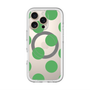 スリムプロテクションプレミアムケース with MagSafe［ シンプルドット - Green ］