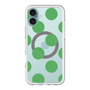 スリムプロテクションプレミアムケース with MagSafe［ シンプルドット - Green ］