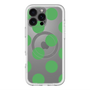 スリムプロテクションプレミアムケース with MagSafe［ シンプルドット - Green ］
