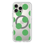 スリムプロテクションプレミアムケース with MagSafe［ シンプルドット - Green ］