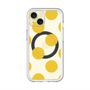 スリムプロテクションプレミアムケース with MagSafe［ シンプルドット - Yellow ］