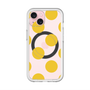 スリムプロテクションプレミアムケース with MagSafe［ シンプルドット - Yellow ］