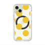 スリムプロテクションプレミアムケース with MagSafe［ シンプルドット - Yellow ］