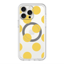 スリムプロテクションプレミアムケース with MagSafe［ シンプルドット - Yellow ］