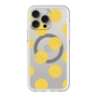 スリムプロテクションプレミアムケース with MagSafe［ シンプルドット - Yellow ］